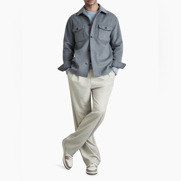 Reiss Liam Wool-Blend Jacket in Gray size L - Picture 2 of 16